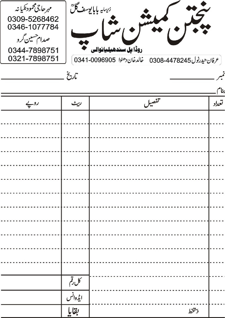 پنجتنی کمیشن شاپ